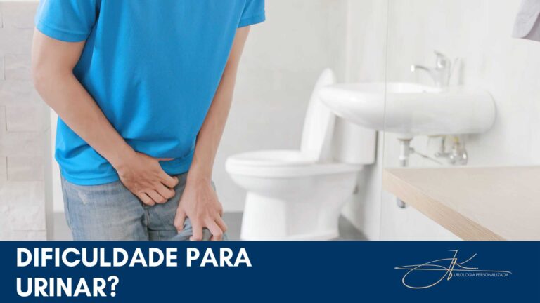 Dificuldade para urinar e jato de urina fraco